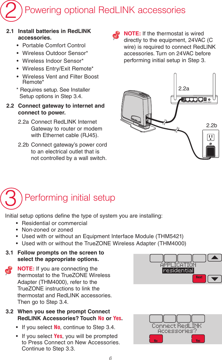 Page 6 of 12 - Honeywell Honeywell-Th8320R-Installation-Guide- 69-2760-01 - VisionPRO® Series With RedLINK™  Honeywell-th8320r-installation-guide