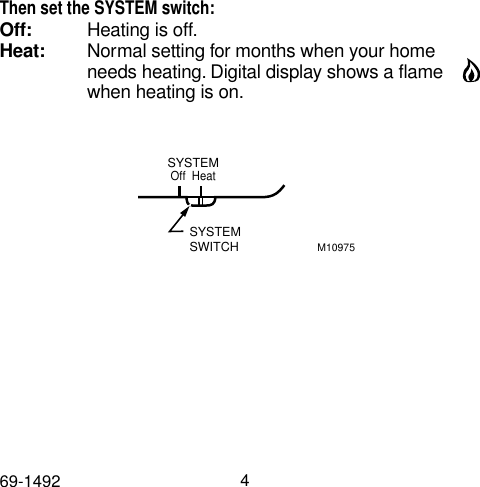 Page 4 of 8 - Honeywell Honeywell-Tradeline-Electronic-Thermostat-Users-Manual- 69-1492  Honeywell-tradeline-electronic-thermostat-users-manual