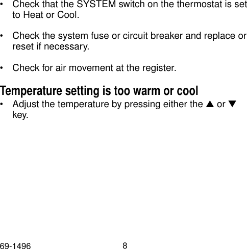Page 8 of 12 - Honeywell Honeywell-Trol-A-Temp-69-1496-Users-Manual- 69-1193  Honeywell-trol-a-temp-69-1496-users-manual