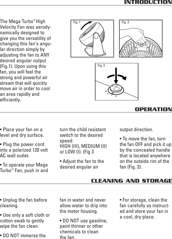 Page 3 of 6 - Honeywell Honeywell-Turbo-Force-Hf-810-Users-Manual- F1003.98 HF-810 OM  Honeywell-turbo-force-hf-810-users-manual