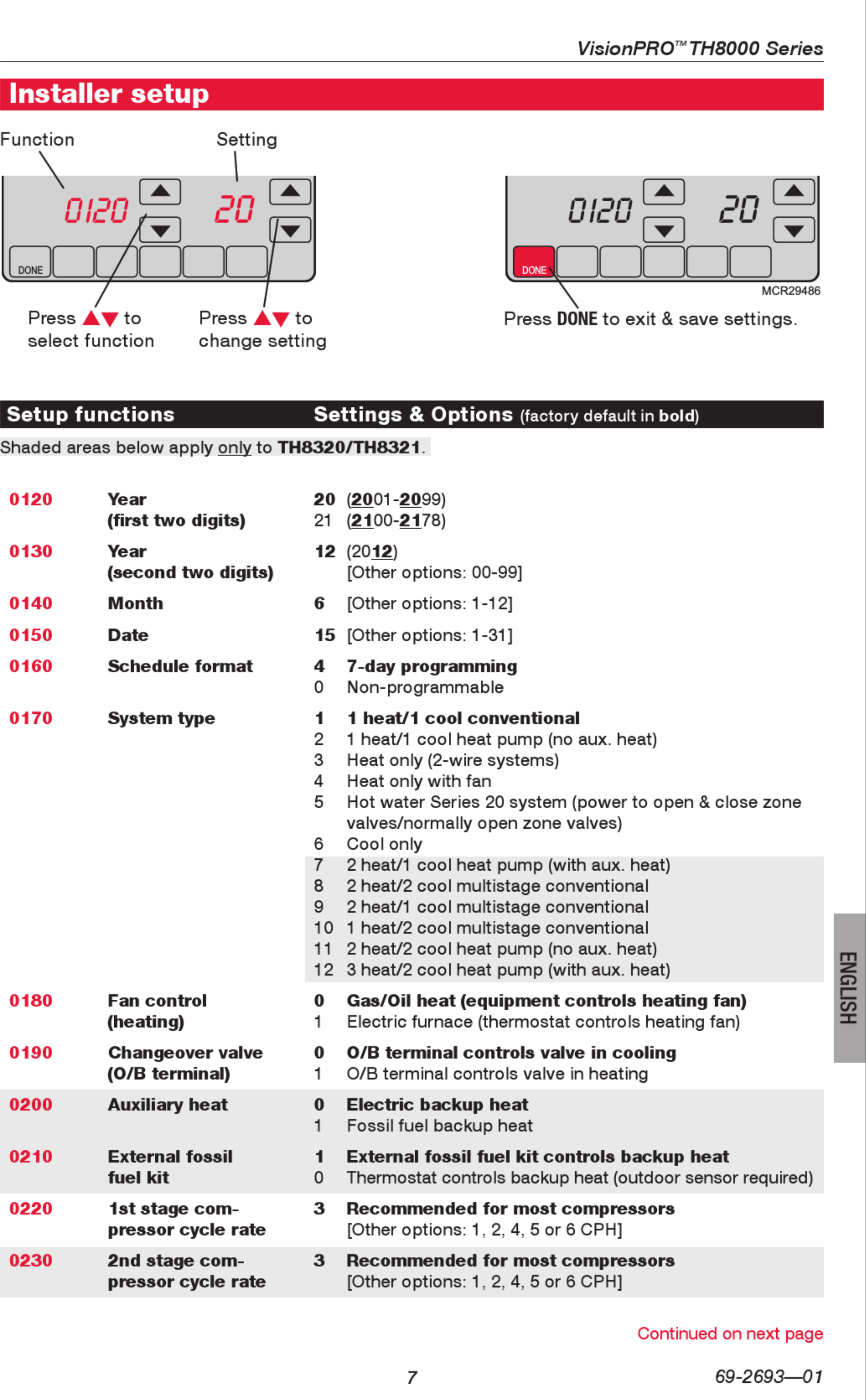 Page 7 of 12 - Honeywell Honeywell-Visionpro-Th8000-Series-Installation-Manual-1003127 User Manual