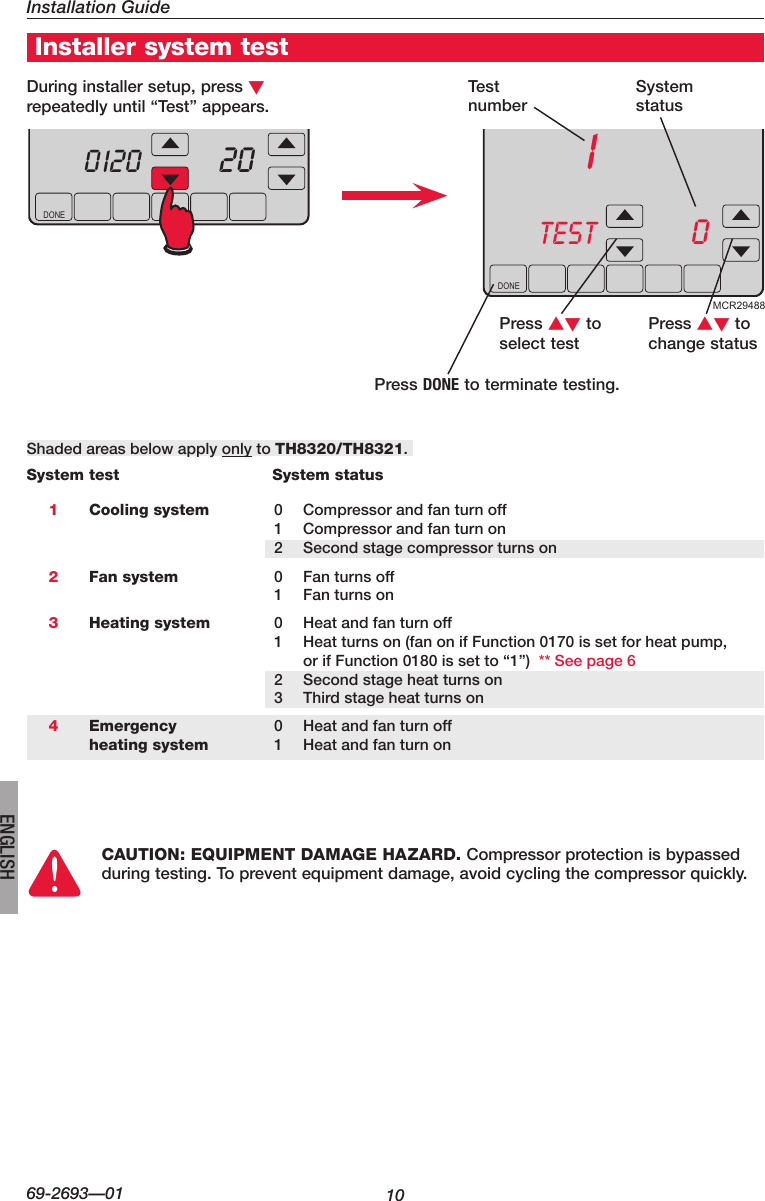 Page 10 of 12 - Honeywell Honeywell-Visionpro-Th8000-Series-Installation-Manual- 69-2693-01 - VisionPRO® TH8000 Series  Honeywell-visionpro-th8000-series-installation-manual