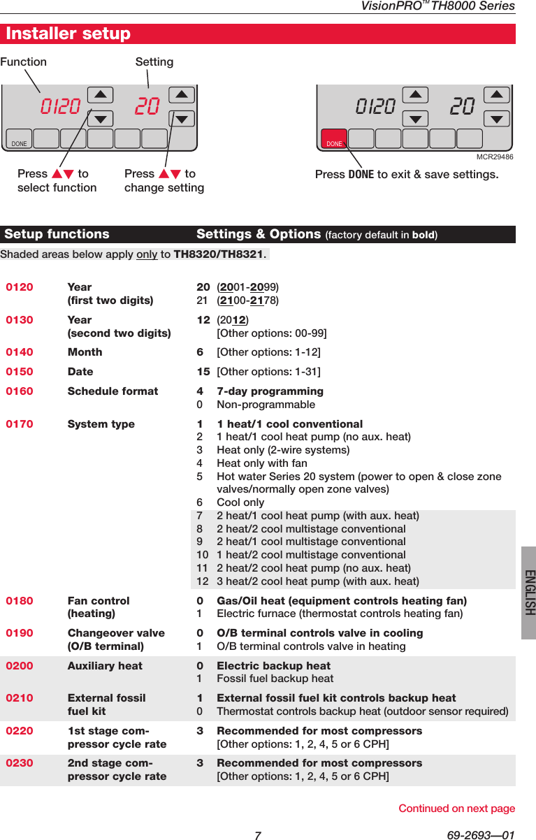 Page 7 of 12 - Honeywell Honeywell-Visionpro-Th8000-Series-Installation-Manual- 69-2693-01 - VisionPRO® TH8000 Series  Honeywell-visionpro-th8000-series-installation-manual