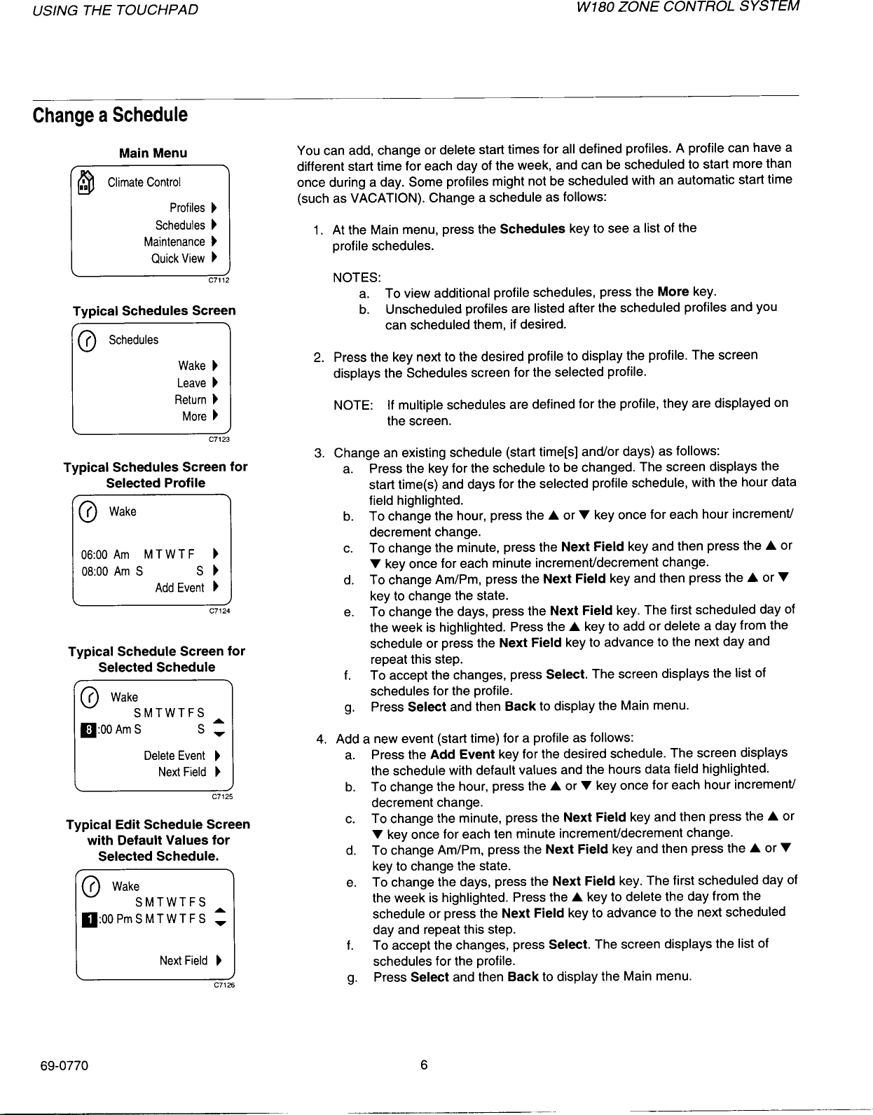 Page 8 of 12 - Honeywell Honeywell-W180-Operators-Manual- 69-0770 W180 Zone Control System  Honeywell-w180-operators-manual