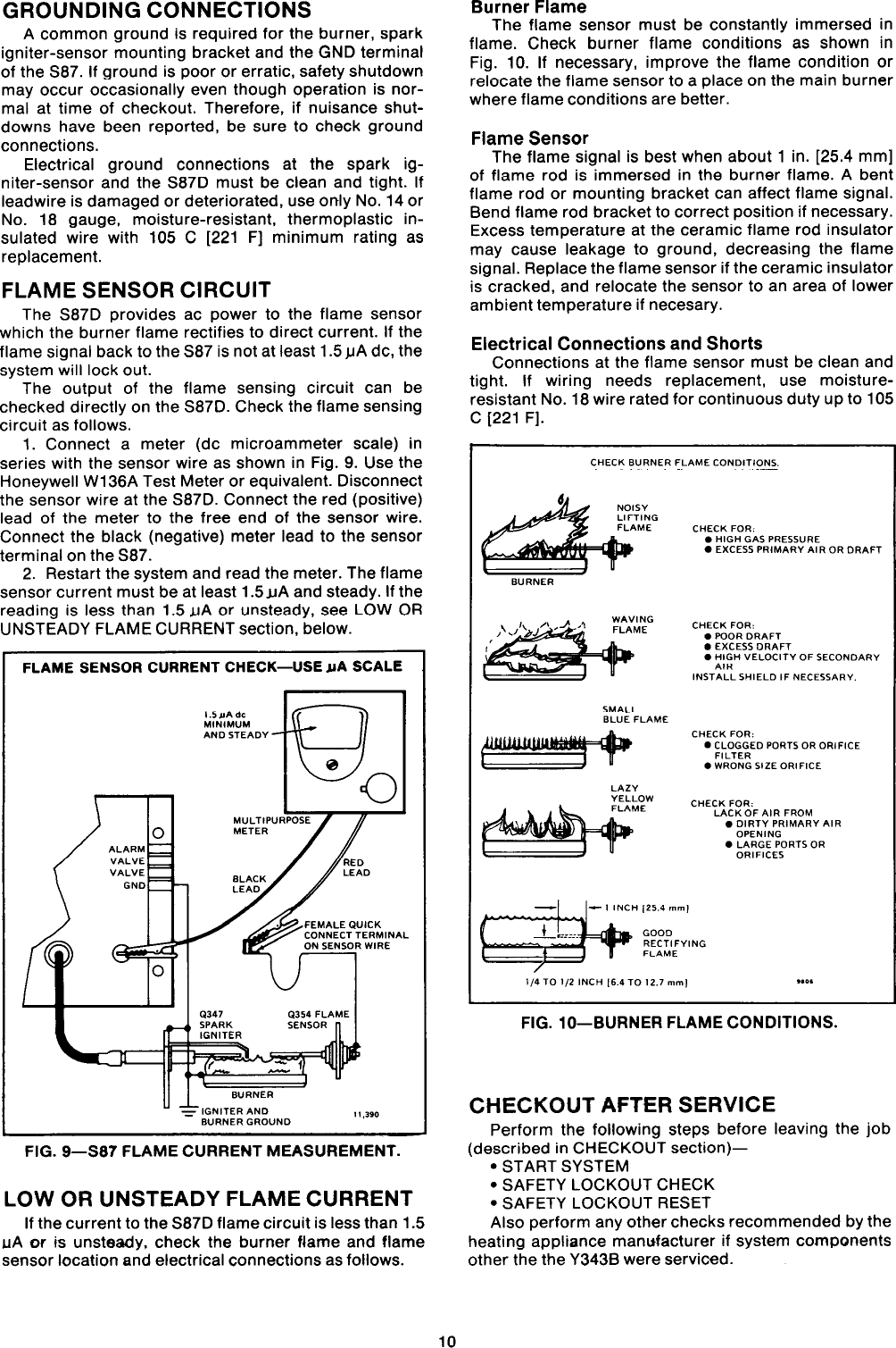 Page 10 of 11 - Honeywell Honeywell-Y343B1002-Users-Manual- 68-0014 - Direct Spark Gas Burner Ignition Package Y343B1002  Honeywell-y343b1002-users-manual
