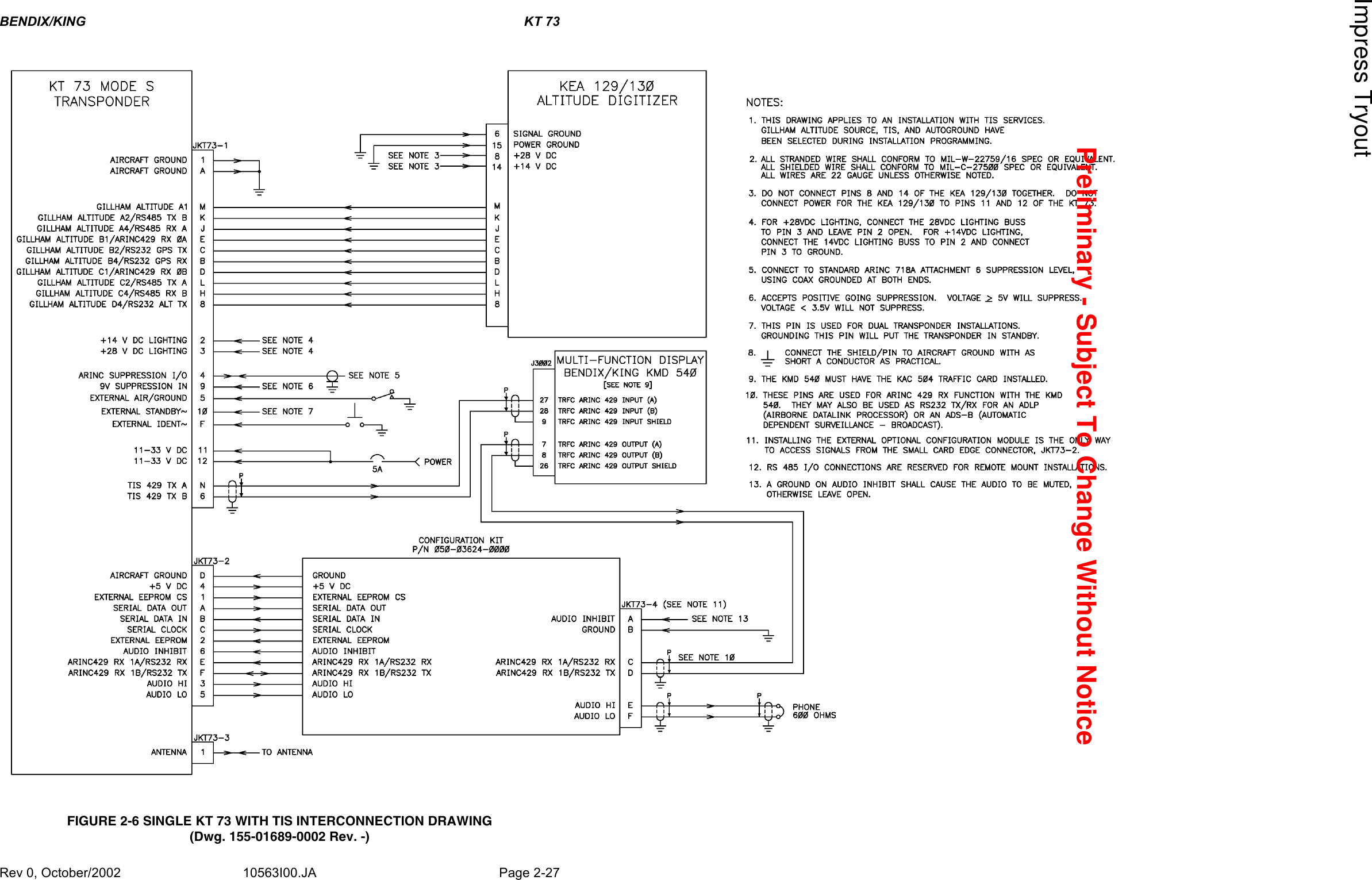 Page 43 of Honeywell KT73 Mode S Transponder, KT73 User Manual 73im