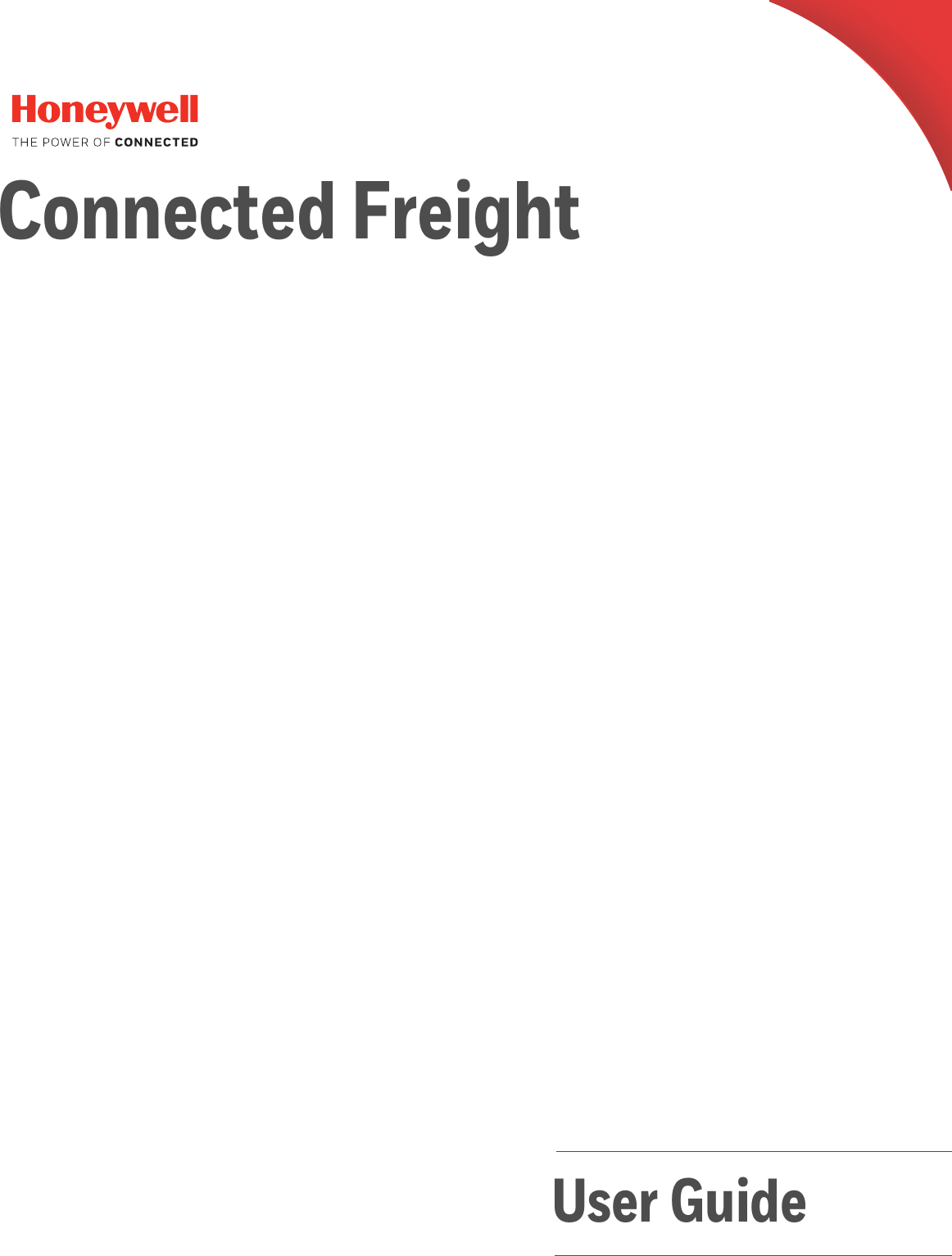 User GuideConnected Freight