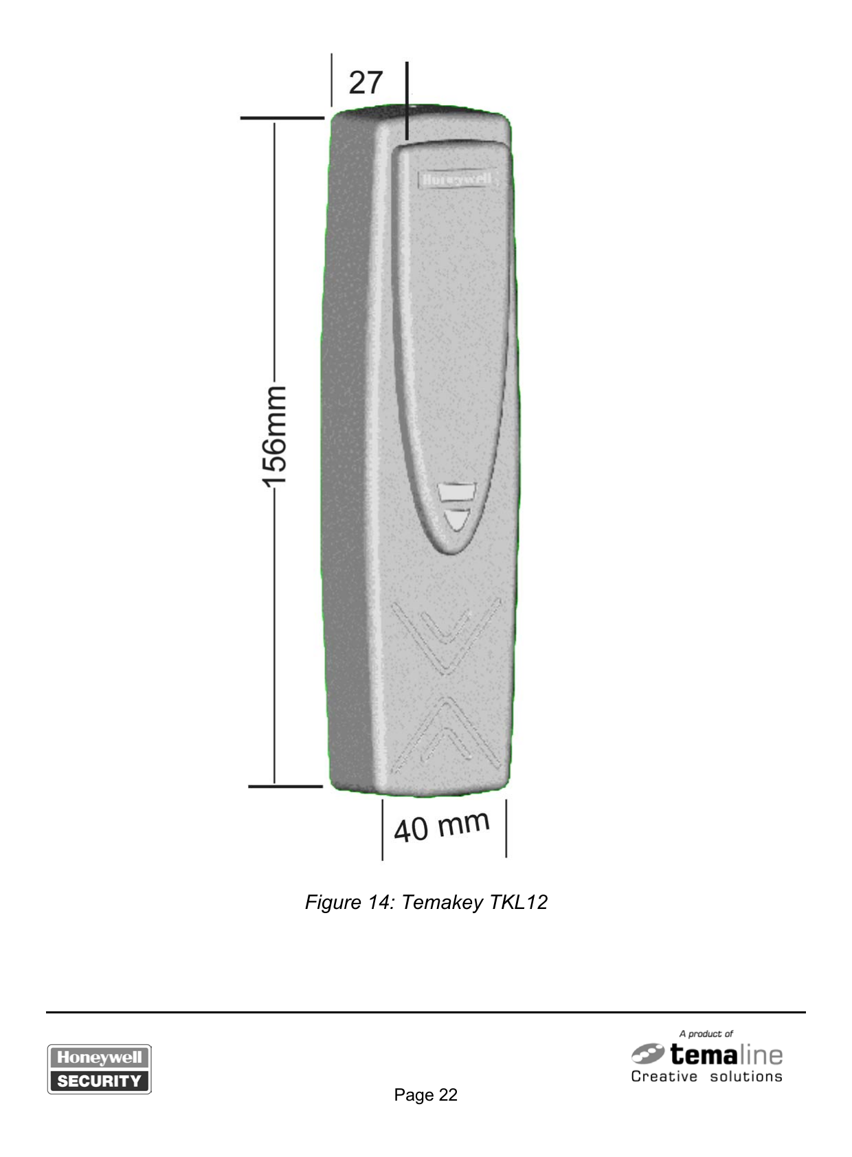    Figure 14: Temakey TKL12   Page 22 