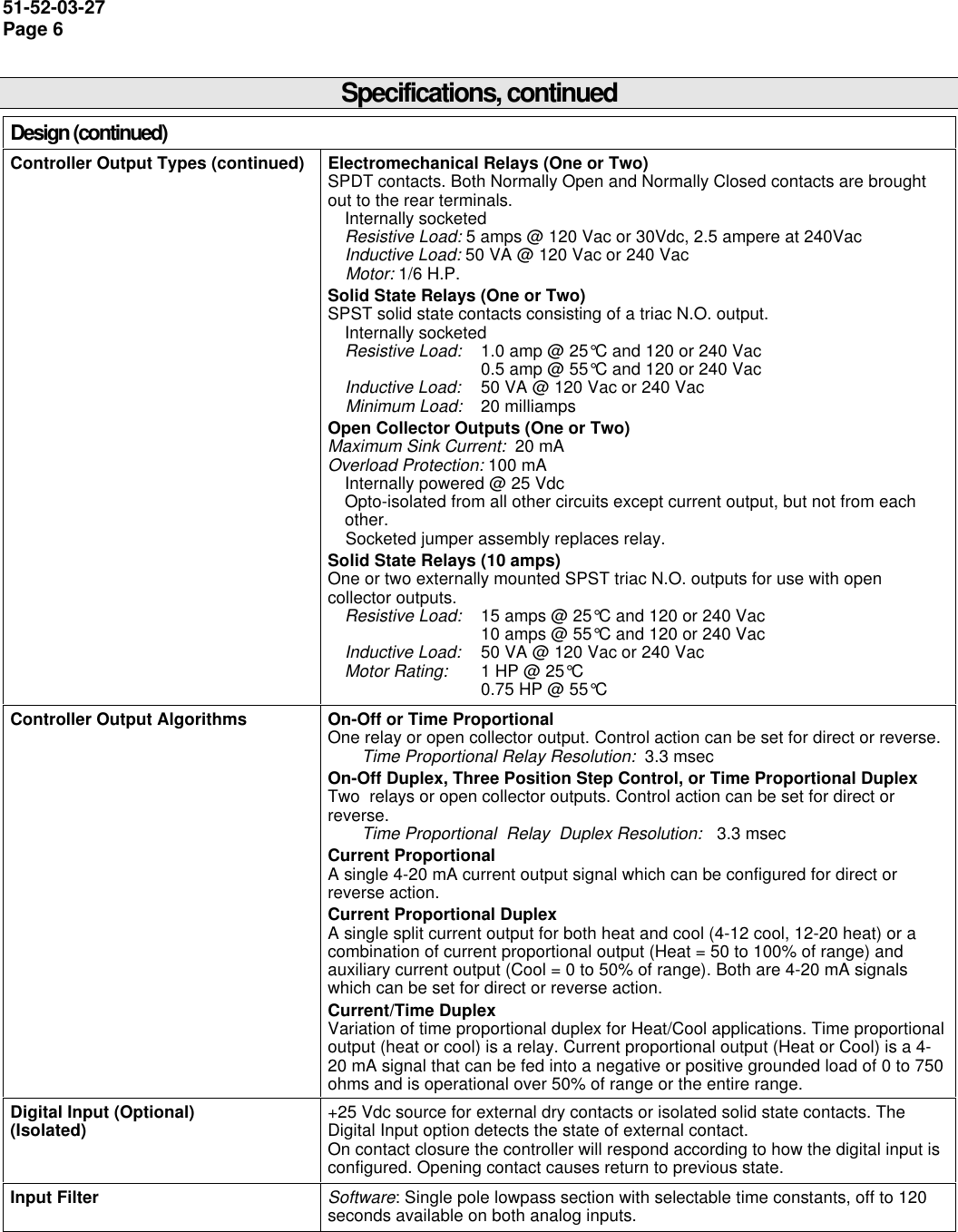 Page 6 of 12 - Honeywell UDC2300 User Manual  To The 6739d5f4-d059-47ac-846c-79b31e2b5baa