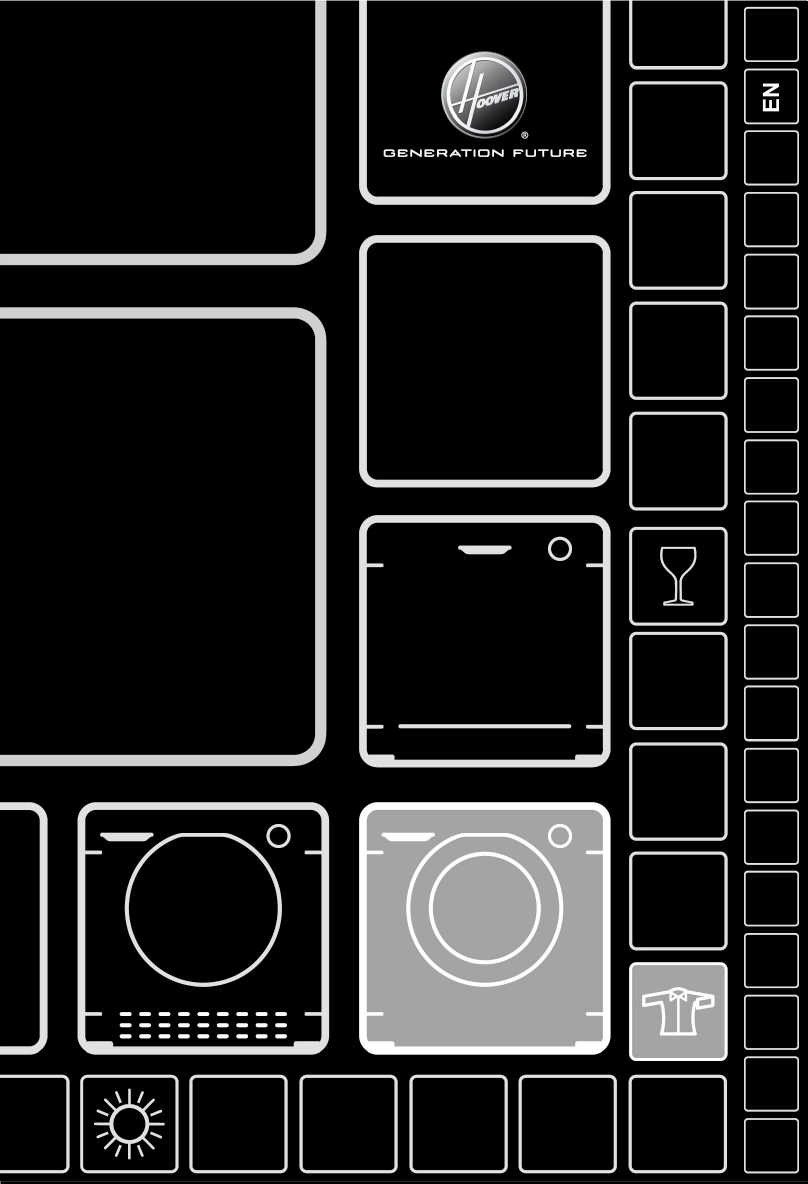 Hoover Washing Machine Dynamic Next Premium DXP 410AIB3 Instruction