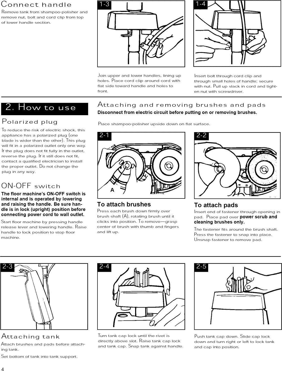 Page 4 of 10 - Hoover F4300 1101334L User Manual POLISHER - Manuals And Guides