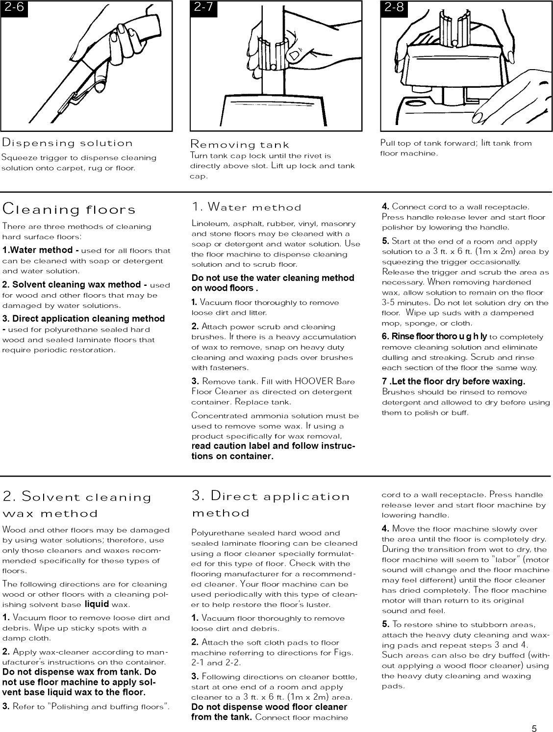 Page 5 of 10 - Hoover F4300 1101334L User Manual POLISHER - Manuals And Guides