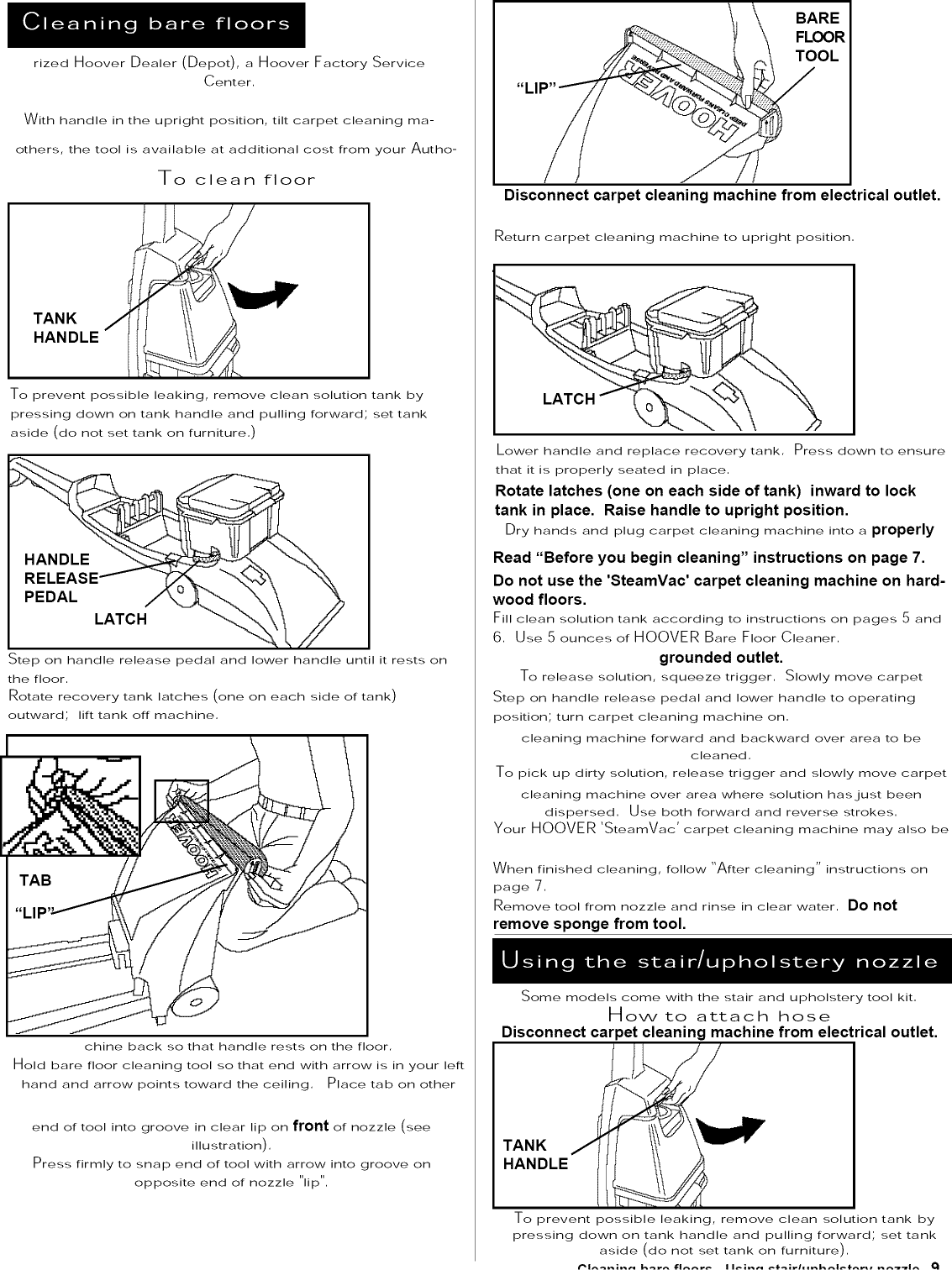 Page 9 of 12 - Hoover F5810 1101361L User Manual  - Manuals And Guides