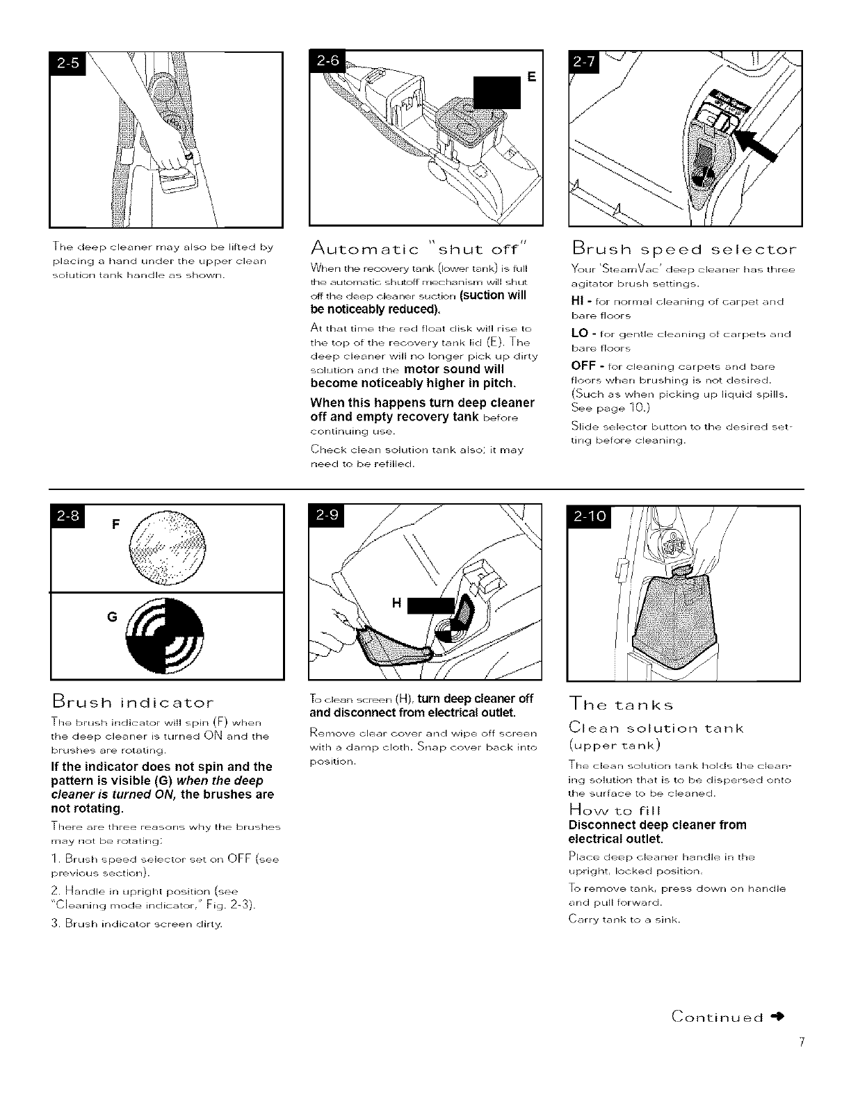 Hoover Steamvac Instruction Manual