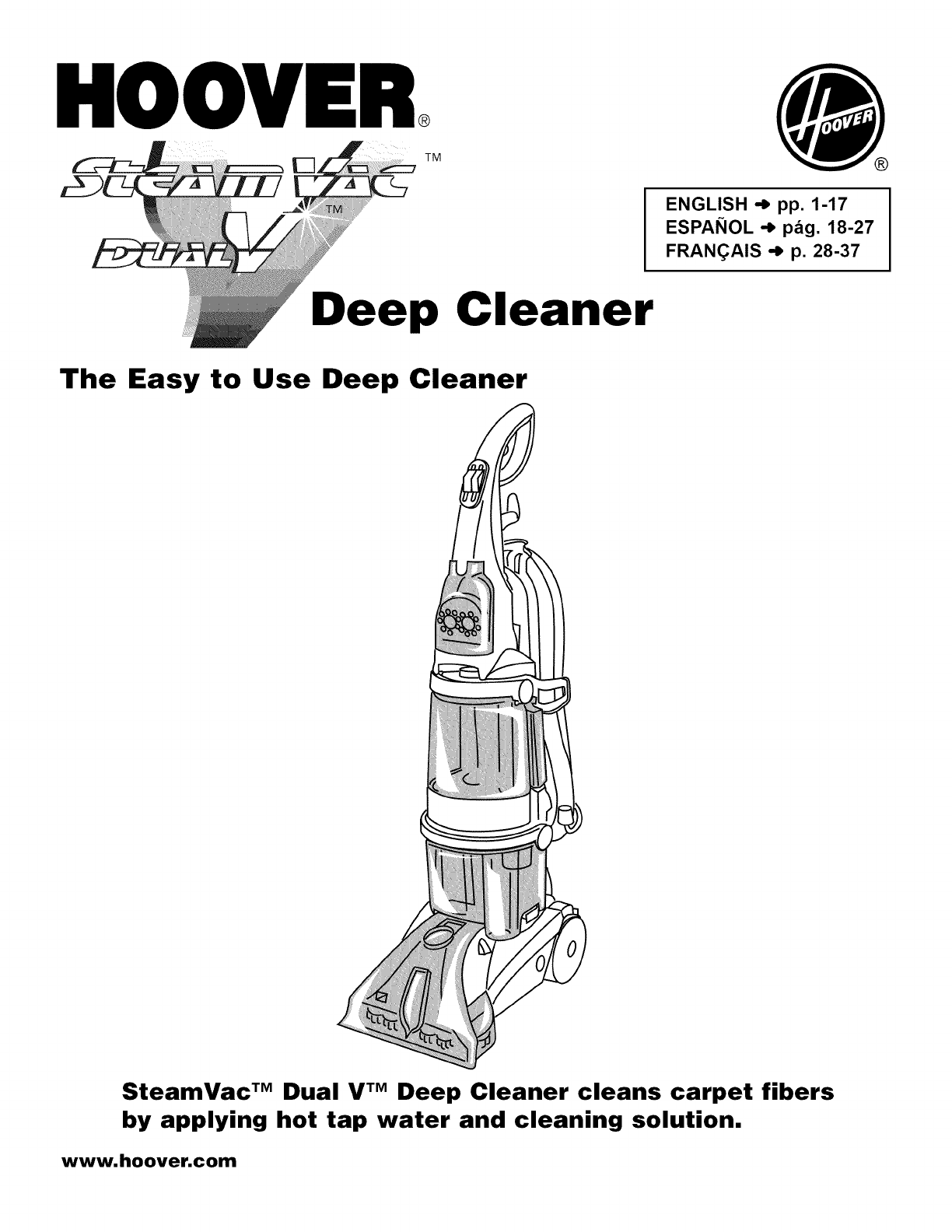 Hoover Model Fh50710 Manual