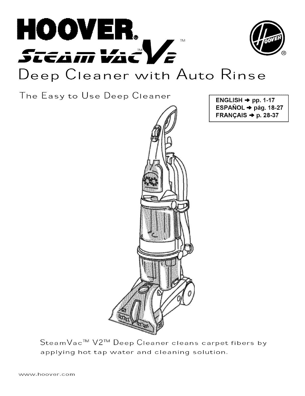 Hoover Steamvac Spinscrub Carpet Cleaner Instructions | www.resnooze.com