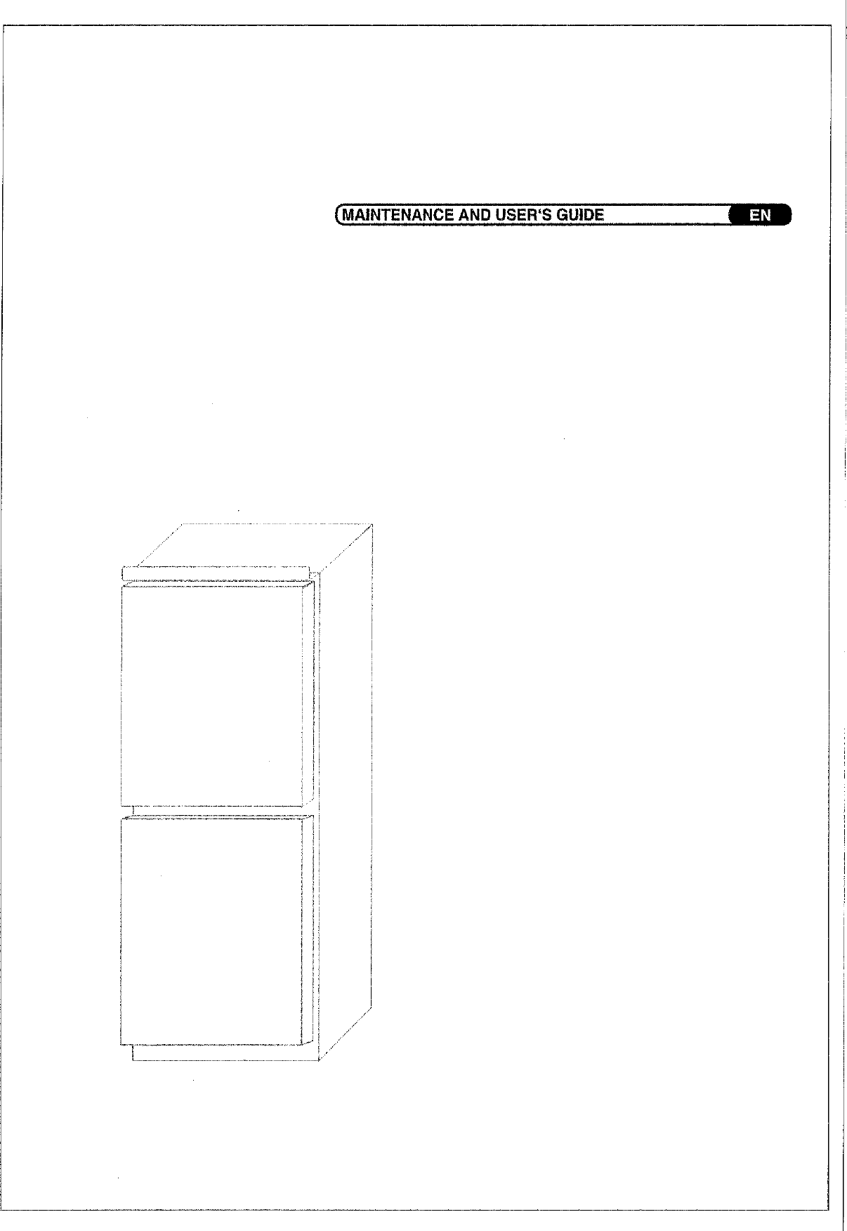 Page 1 of 12 - Hoover Integrated Frost Free Fridge Freezer HBBF 50 UK Instruction Manual - Product Code 34900460 HBBF50UK