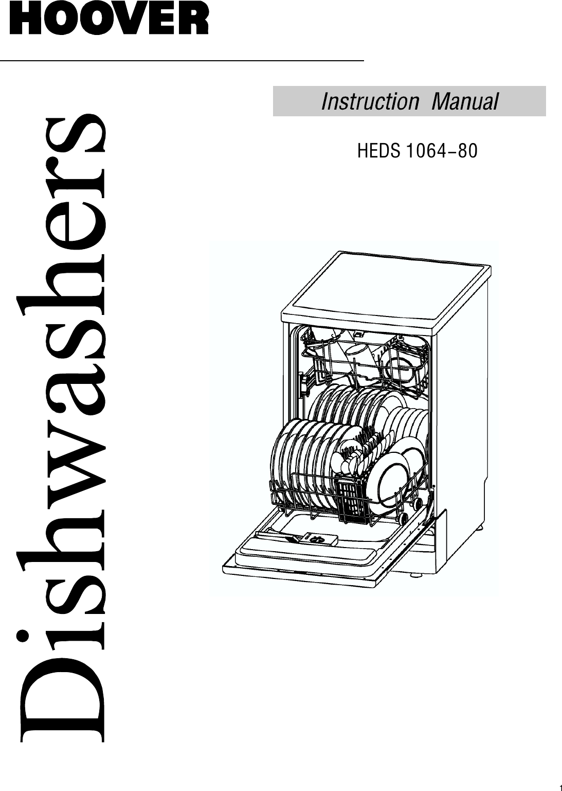 hoover-dishwasher-nextra-heds-1064-instruction-manual-product-code