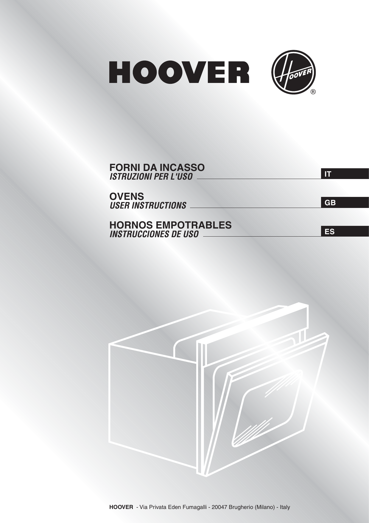 Page 1 of 9 - Hoover Signature Multi-Function Oven HOS 556 X Instruction Manual - Product Code 33700252 HOS556X