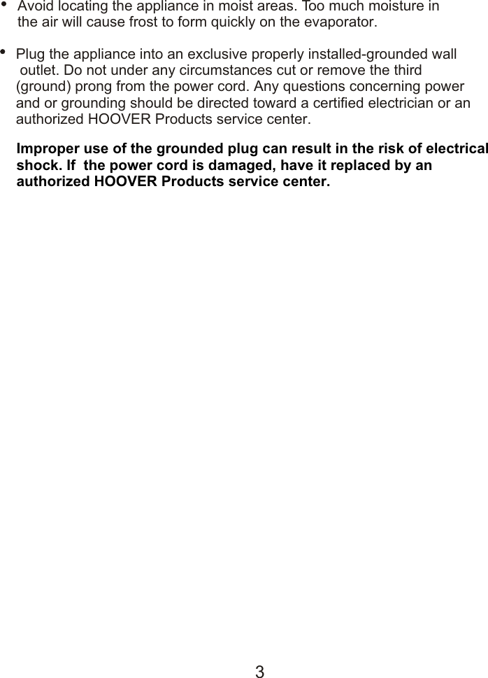 Page 4 of 10 - Hoover HWC 2336DL Wine Cooler HWC2335X Instruction Manual - Product Code 34000888 User  To The 79e2f2ad-86c9-44a4-bc9d-26af384d05f2