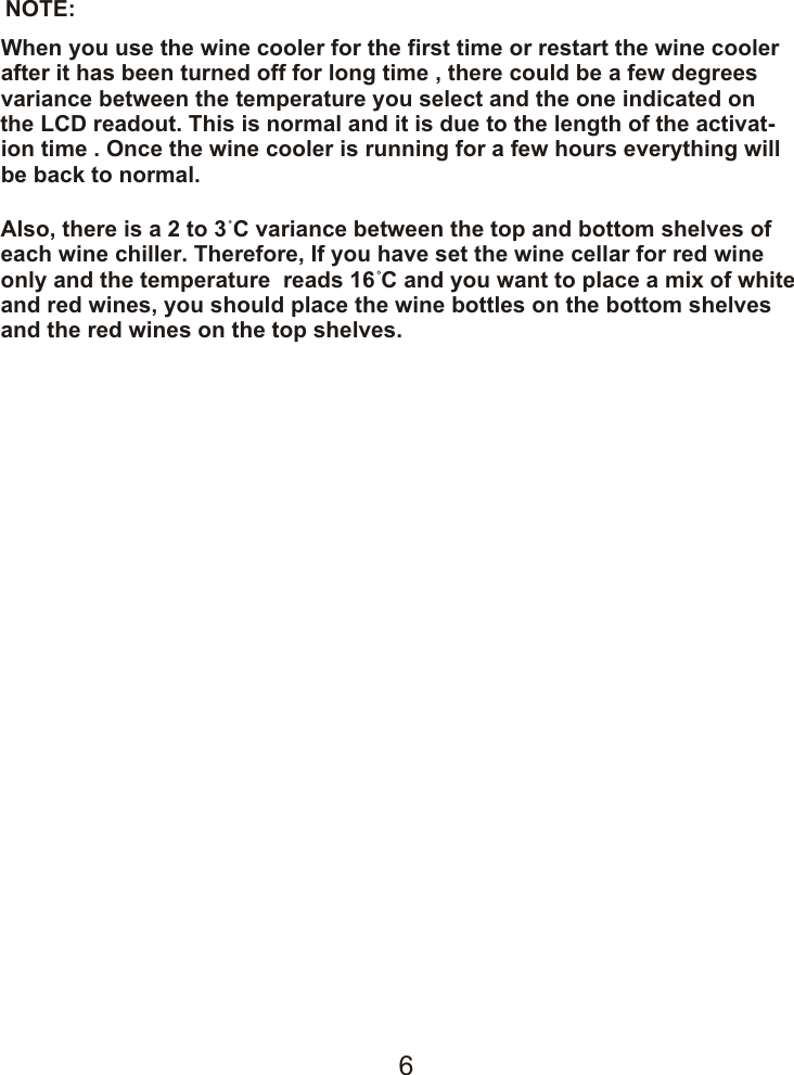 Page 7 of 10 - Hoover HWC 2336DL Wine Cooler HWC2335X Instruction Manual - Product Code 34000888 User  To The 79e2f2ad-86c9-44a4-bc9d-26af384d05f2
