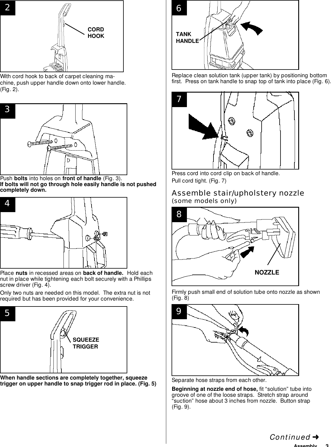 Page 3 of 12 - Hoover Hoover-F5810-Steamvac-Carpet-Cleaner-Owners-Manual-  Hoover-f5810-steamvac-carpet-cleaner-owners-manual