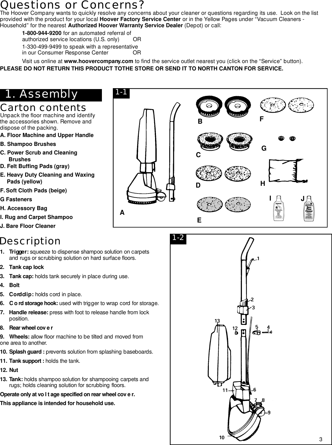Page 3 of 10 - Hoover Hoover-Floormax-Supreme-Users-Manual-  Hoover-floormax-supreme-users-manual