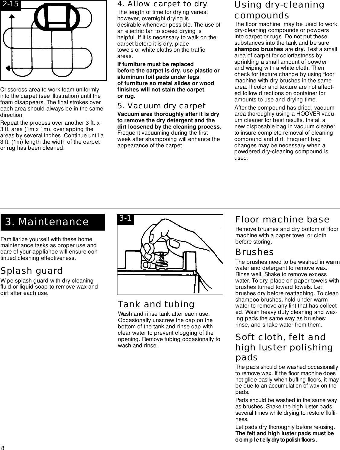 Page 8 of 10 - Hoover Hoover-Floormax-Supreme-Users-Manual-  Hoover-floormax-supreme-users-manual
