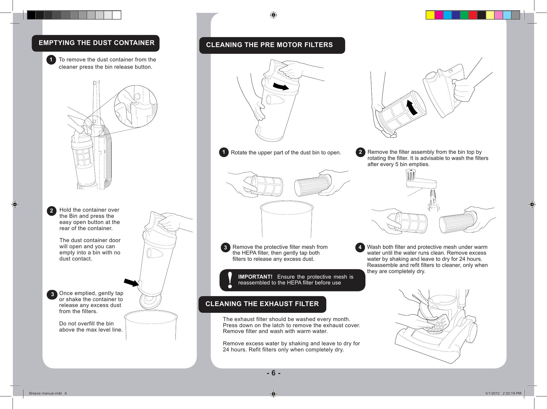 Page 6 of 10 - Hoover Hoover-Hoover-Vacuum-Cleaner-Breeze-Users-Manual-  Hoover-hoover-vacuum-cleaner-breeze-users-manual