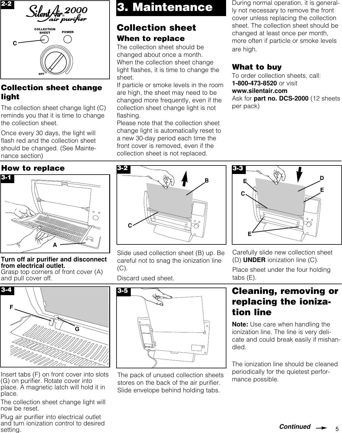 Page 5 of 8 - Hoover Hoover-Silentair-2000-Users-Manual-  Hoover-silentair-2000-users-manual