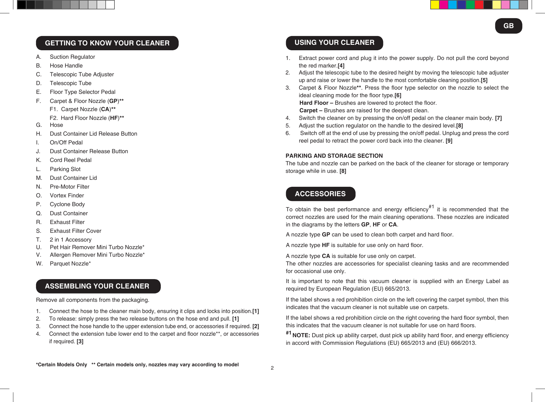 Page 4 of 6 - Hoover 48021242 Sprint EVO Refresh IM UK Instruction Manual LA71WR01-and-WR20