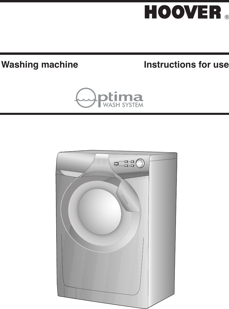 hoover optima washing machine ophs 612