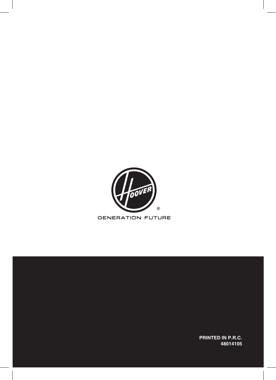 Page 11 of 11 - Hoover Flexi Power 20.4v Cordless Stick Vacuum Cleaner SU204BR2 Instruction Manual - Product Code 39400218 SU204BG2