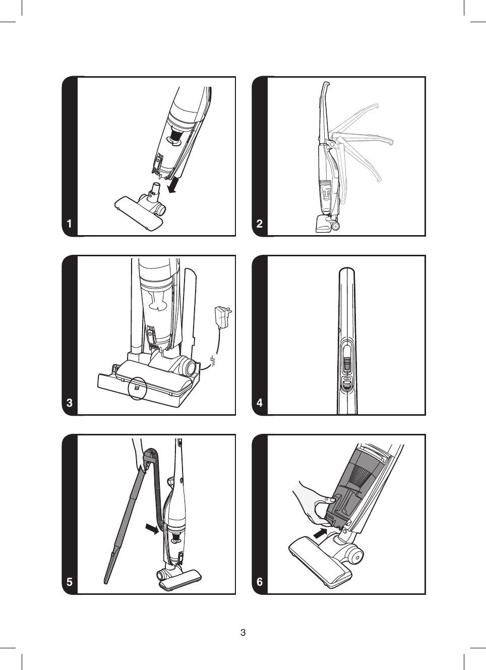 Page 4 of 11 - Hoover Flexi Power 20.4v Cordless Stick Vacuum Cleaner SU204BR2 Instruction Manual - Product Code 39400218 SU204BG2
