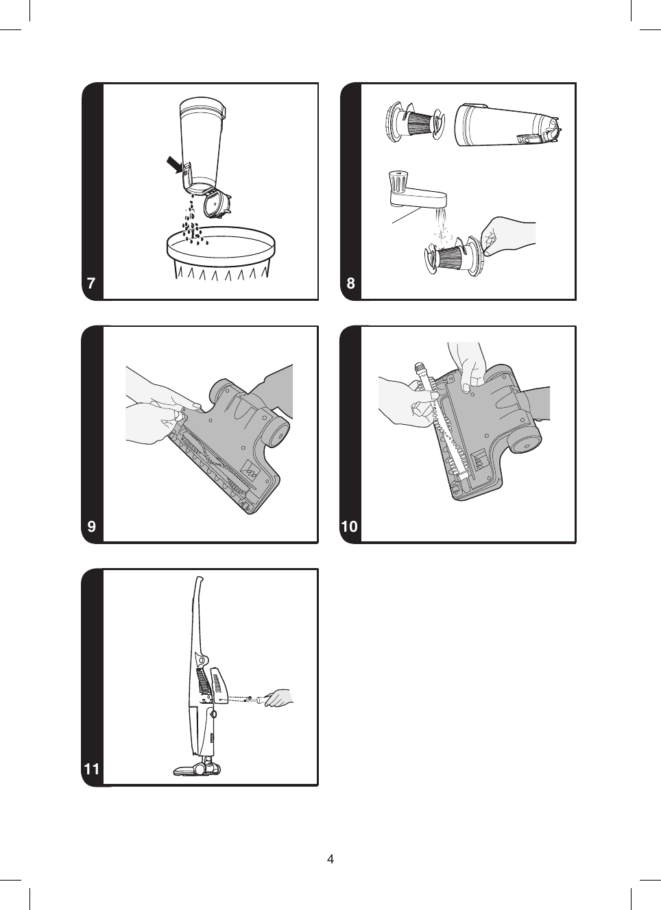 Page 5 of 11 - Hoover Flexi Power 20.4v Cordless Stick Vacuum Cleaner SU204BR2 Instruction Manual - Product Code 39400218 SU204BG2