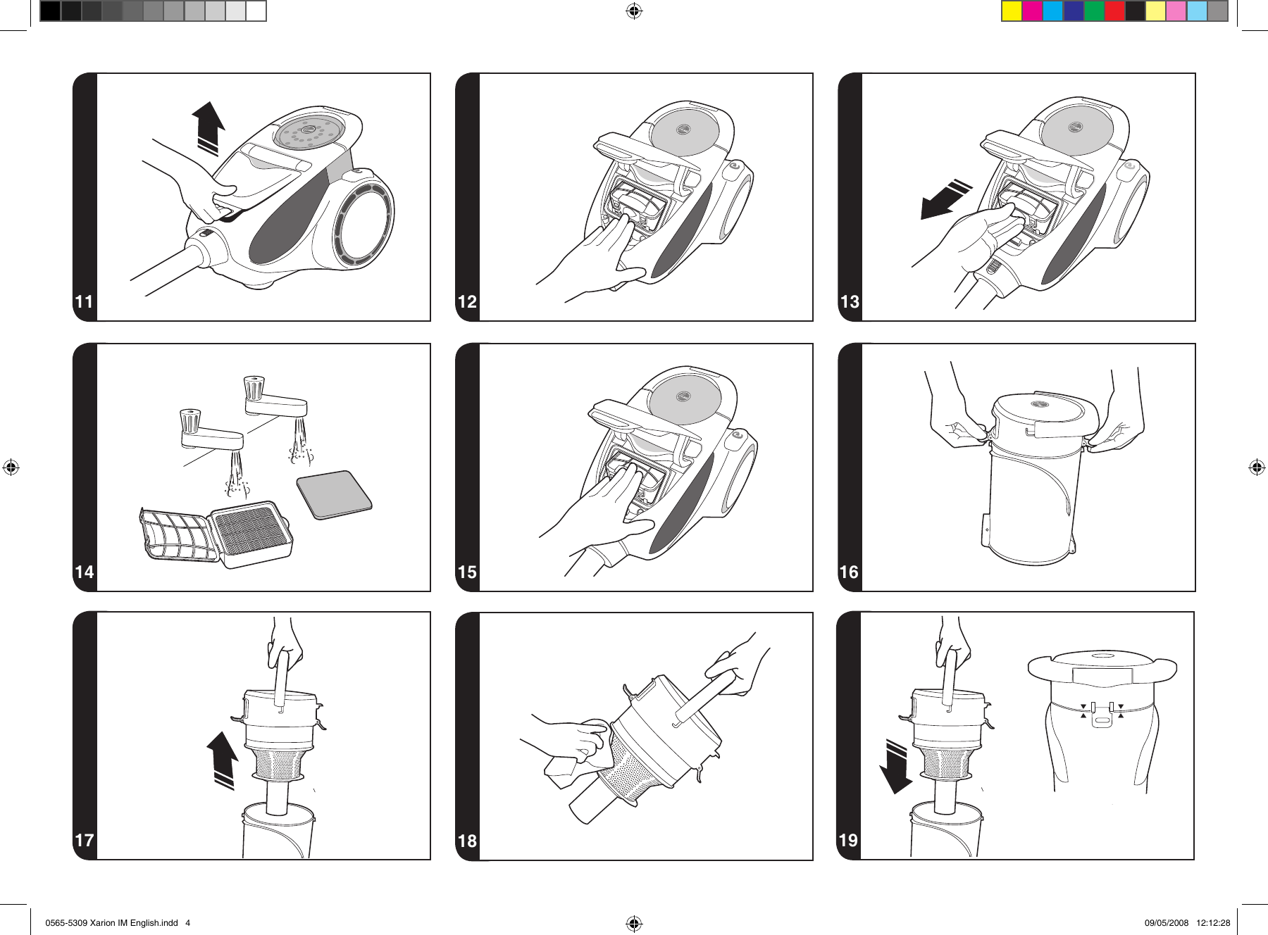 Page 4 of 10 - Hoover Vacuum Cleaner Xarion Allergy Care Plus TAV1620 Instruction Manual - Product Code 39000490