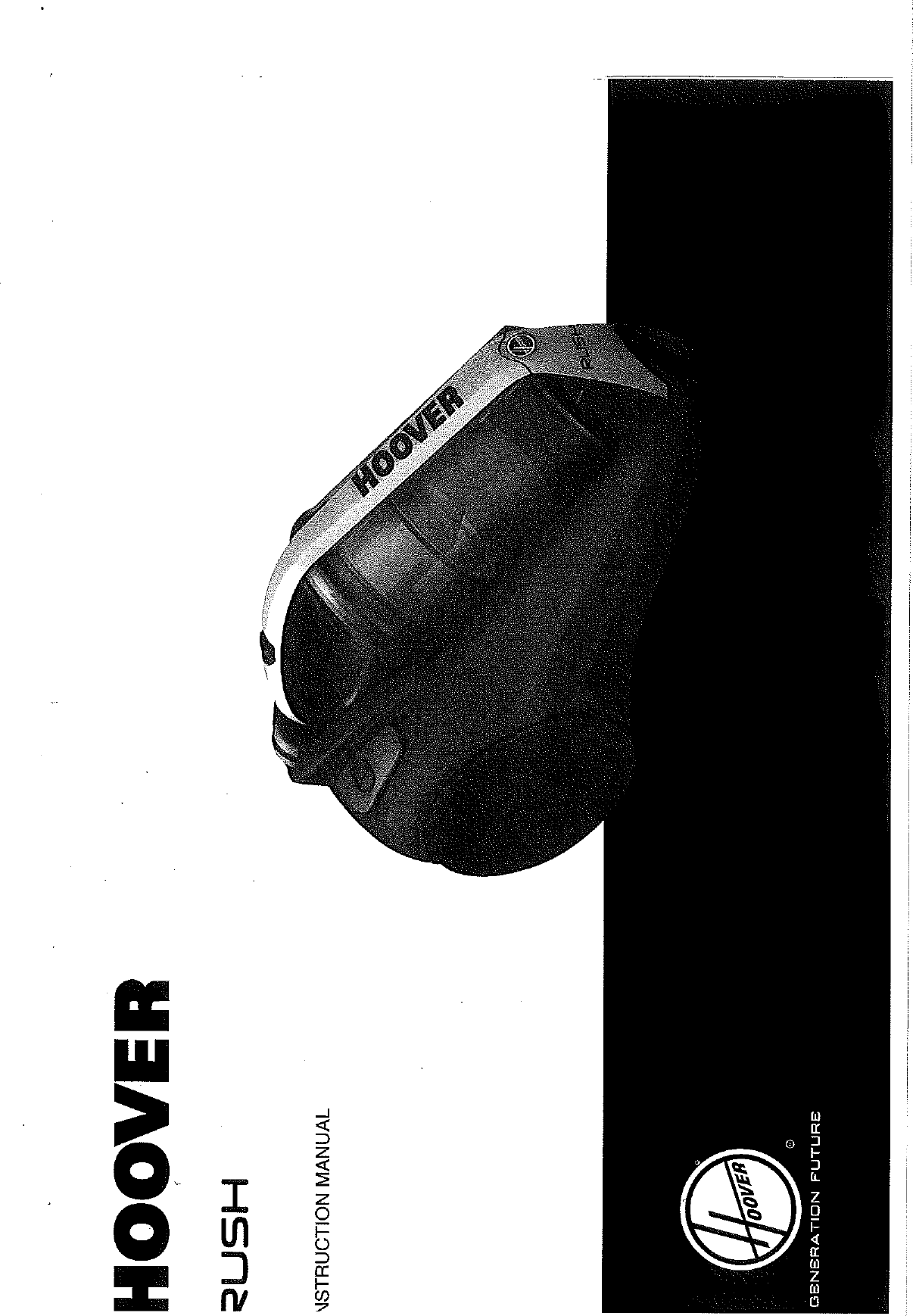 Page 1 of 8 - Hoover Vacuum Cleaner Rush Pets TCR4213 Instruction Manual - Product Code 39000616 TCR4233