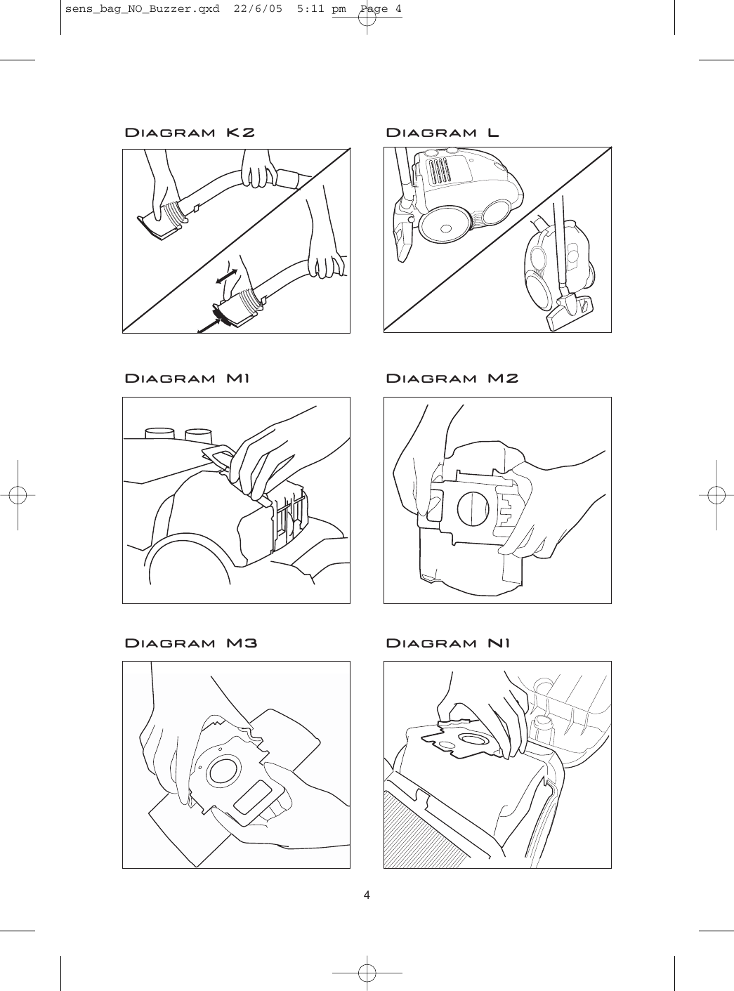 Page 4 of 9 - Hoover Vacuum Cleaner Sensory Allergy TS2061 Instruction Manual - Product Code 39000334
