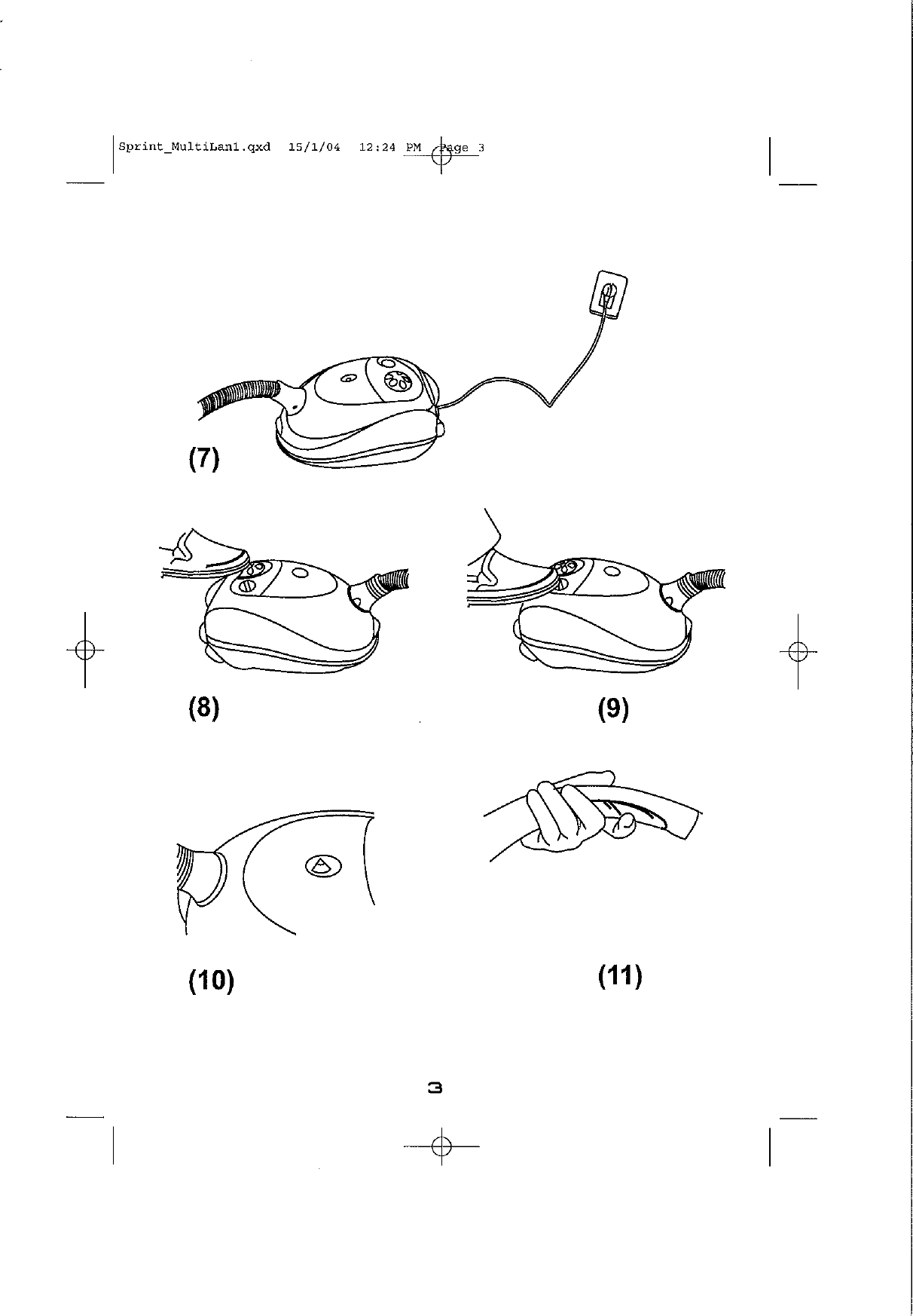 Page 3 of 8 - Hoover Vacuum Cleaner Sprint TW1750 Instruction Manual - Product Code 39000248