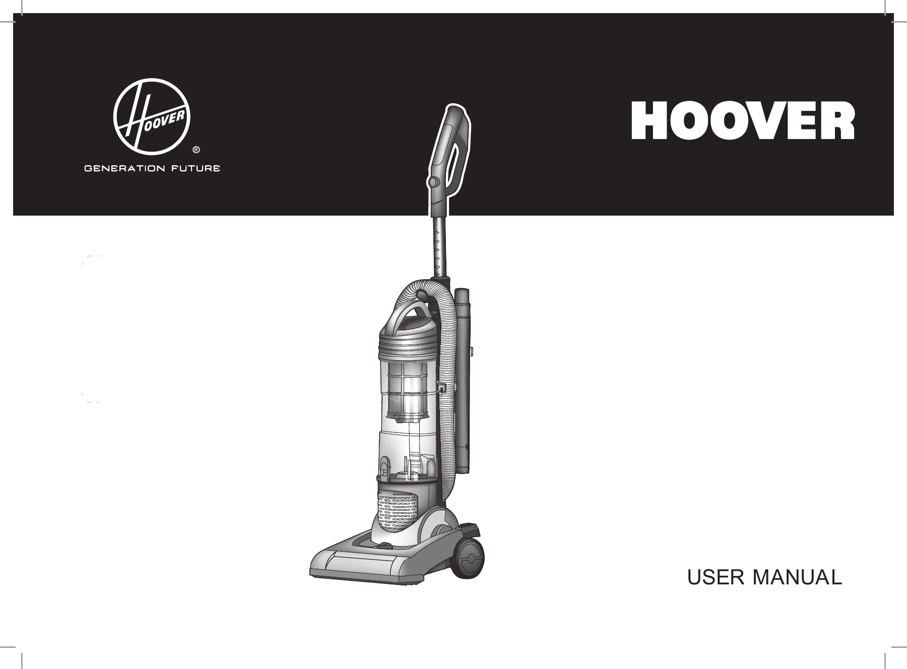 Page 1 of 9 - Hoover Vision Reach Bagless Pets Upright Vacuum Cleaner VR81VR02001 Instruction Manual - Product Code 39100429 VR81-VR02001-VR1001