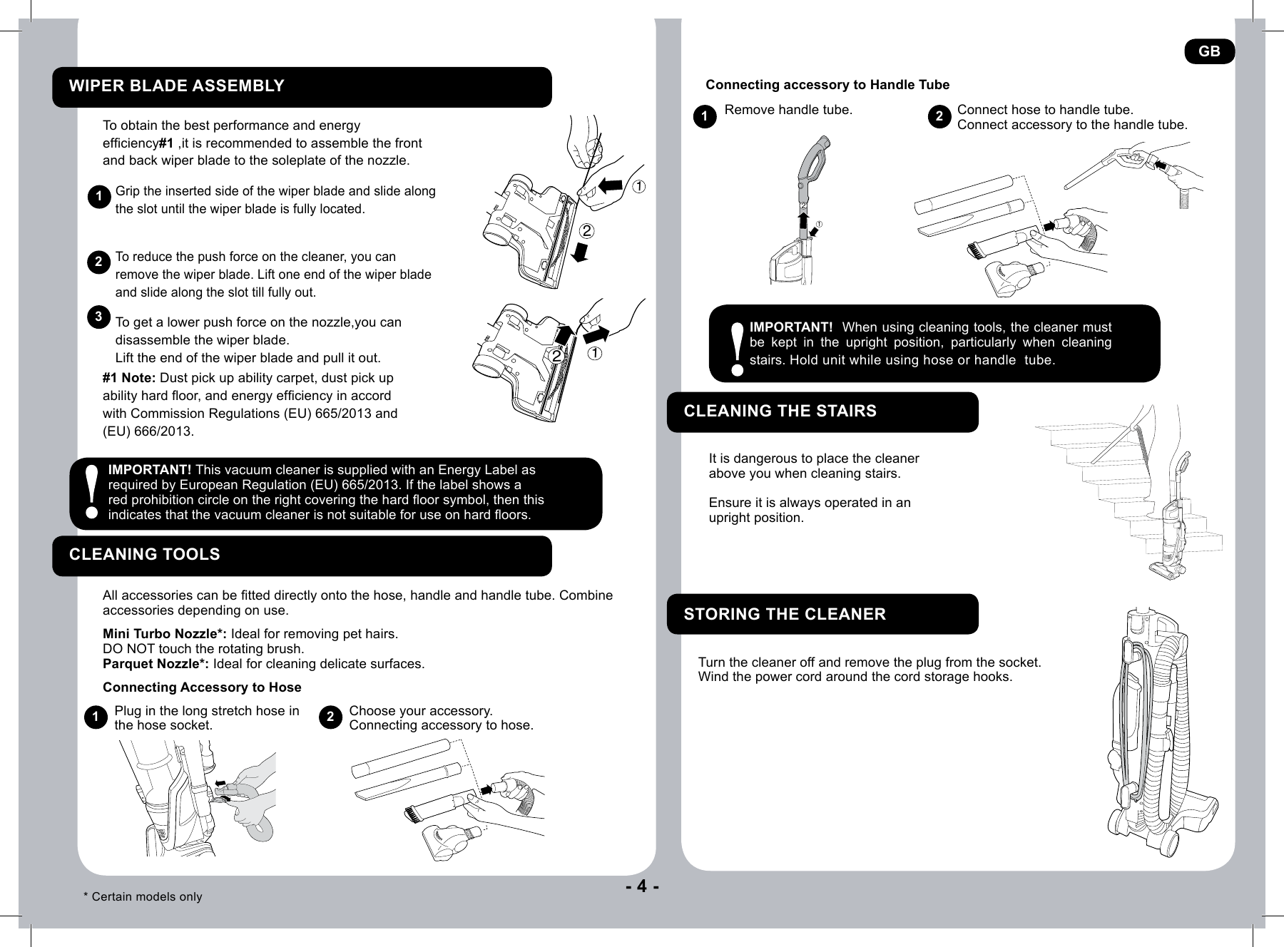 Page 5 of 9 - Hoover Velocity Evo Pets Bagless Upright Vacuum Cleaner VE01 Instruction Manual - Product Code 39100499 Velocity-Evo-AC-Manual-Instruction-UK