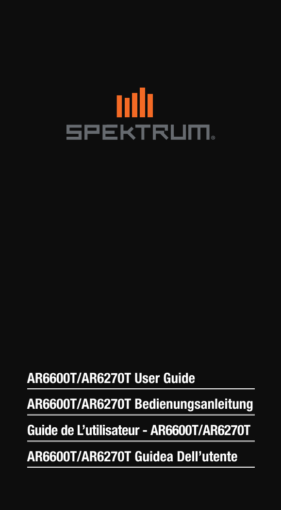 AR6600T/AR6270T User GuideAR6600T/AR6270T BedienungsanleitungGuide de L’utilisateur - AR6600T/AR6270T AR6600T/AR6270T Guidea Dell’utente