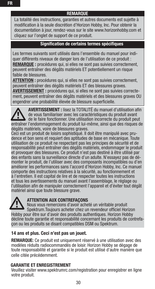 Page 2 of Horizon Hobby AS6410L Receiver User Manual BRWAS6410L France  2