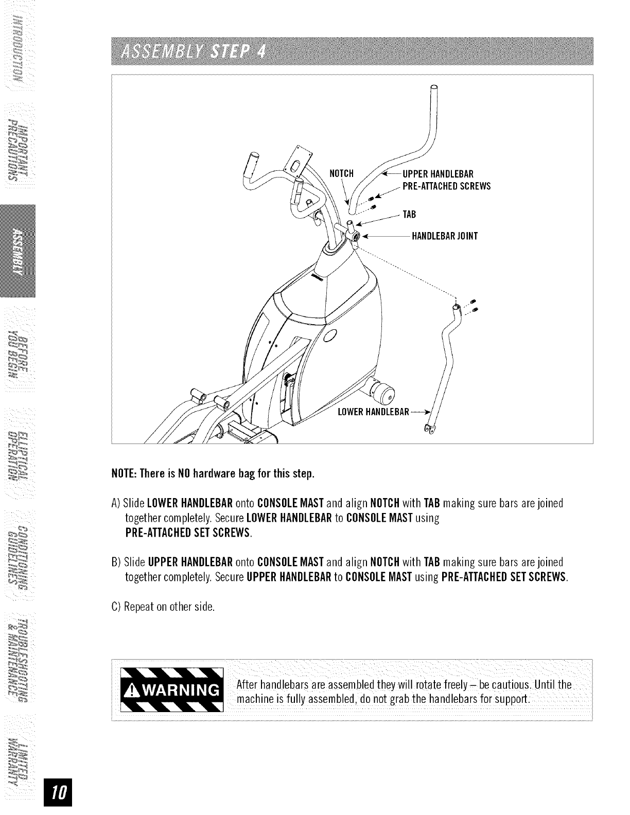 Horizon E500 User Manual ELLIPTICAL Manuals And Guides L0712072