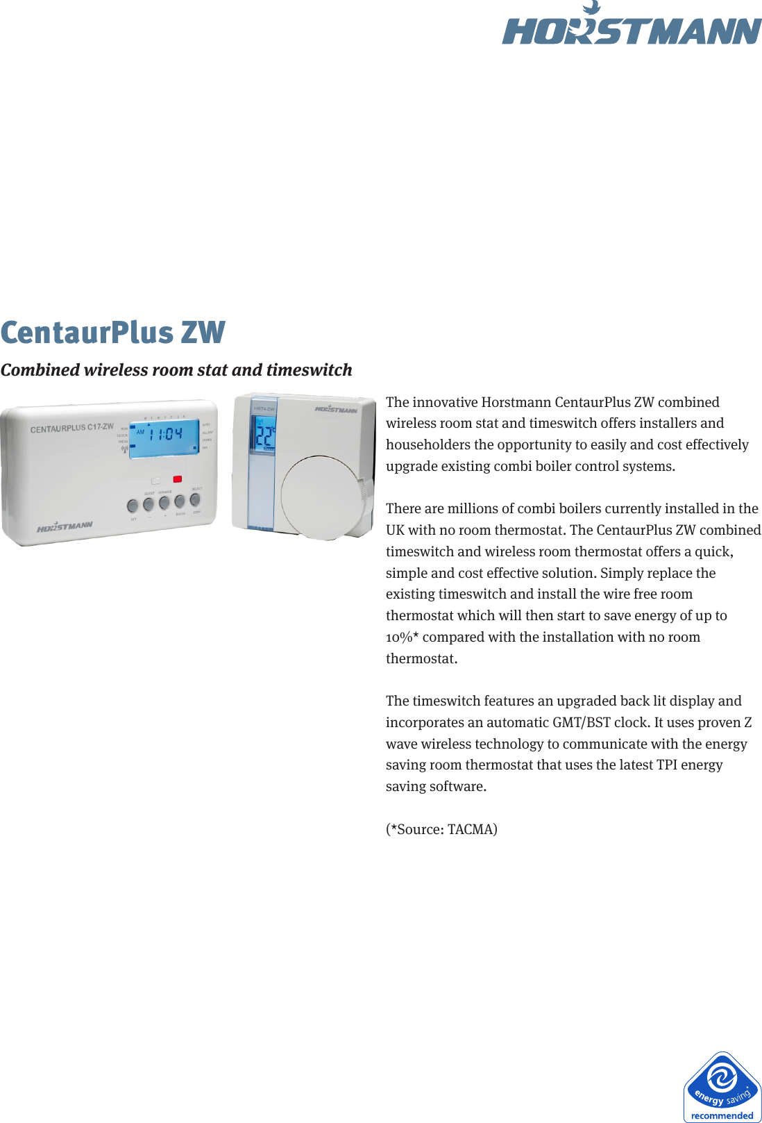 Page 1 of 2 - Horstmann Horstmann-Centaurplus-Zw-Data-Sheet- Centaur Plus ZW Horstmann-centaurplus-zw-data-sheet