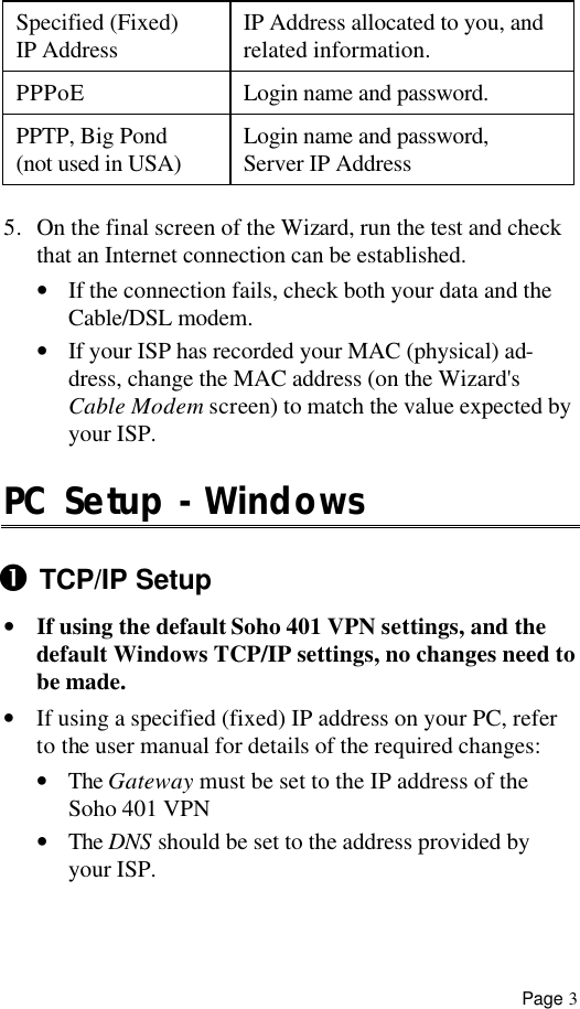 Page 4 of 6 - Hotbrick Hotbrick-Firewall-Vpn-Soho-401-Vpn-Users-Manual- QIG  Hotbrick-firewall-vpn-soho-401-vpn-users-manual