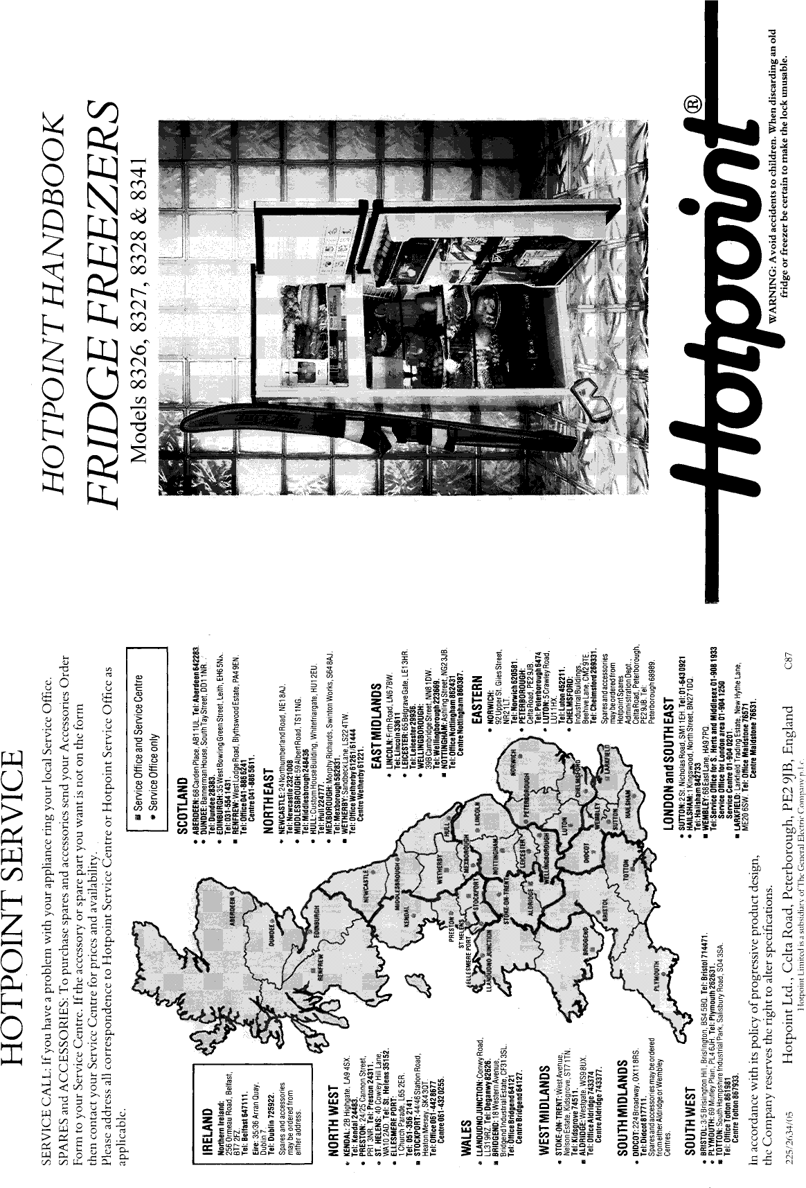 hotpoint 8326 fridge freezer