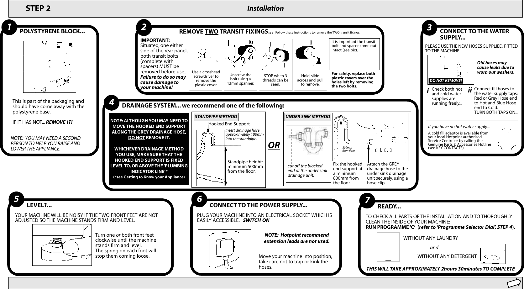 Page 3 of 11 - Hotpoint Hotpoint-Aquarius-Wma50-Users-Manual- WMA50a  Hotpoint-aquarius-wma50-users-manual