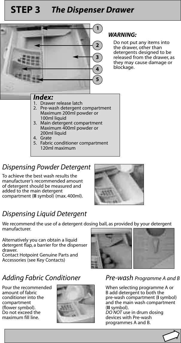 Page 4 of 11 - Hotpoint Hotpoint-Aquarius-Wma50-Users-Manual- WMA50a  Hotpoint-aquarius-wma50-users-manual