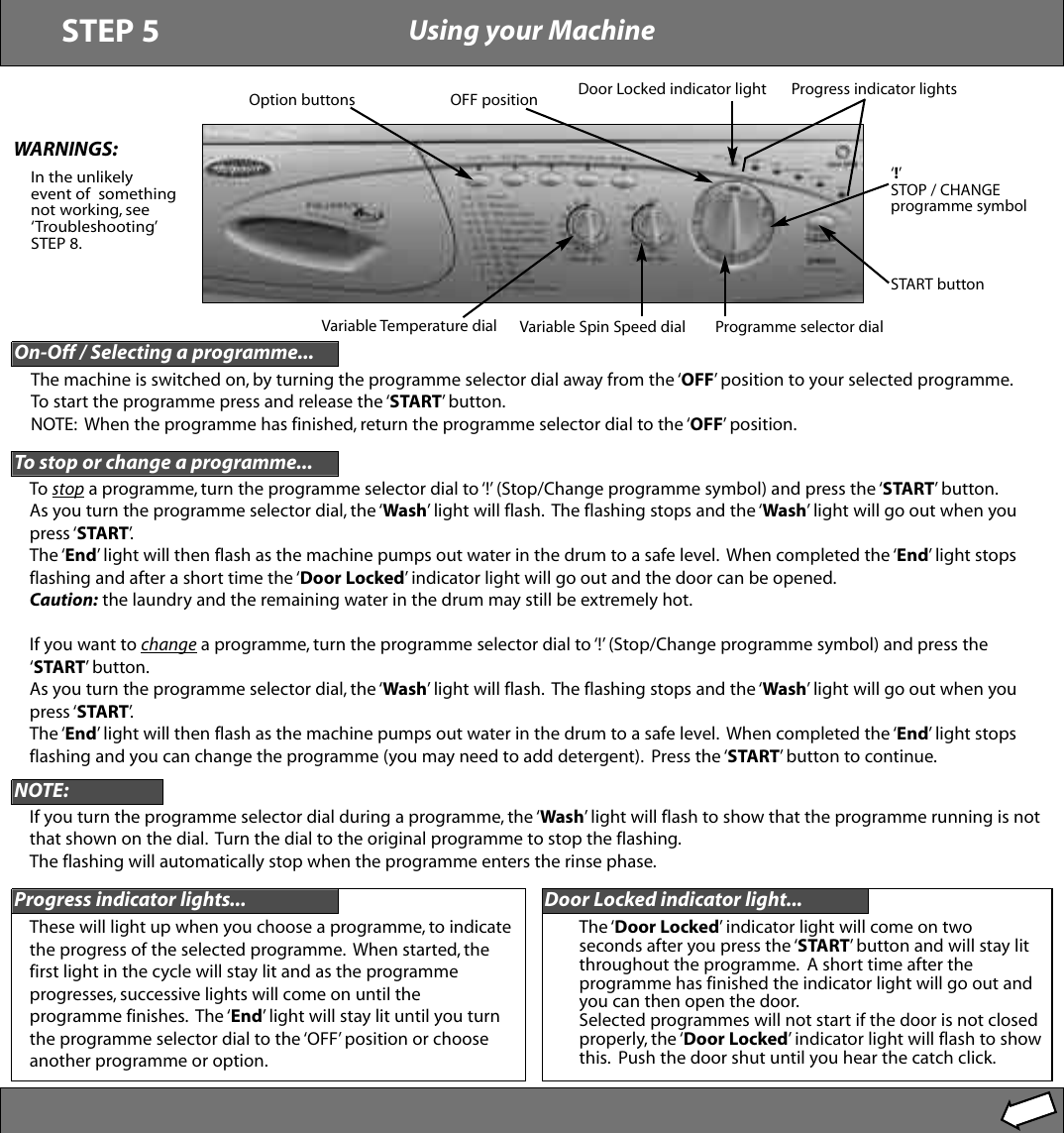 Page 6 of 11 - Hotpoint Hotpoint-Aquarius-Wma50-Users-Manual- WMA50a  Hotpoint-aquarius-wma50-users-manual